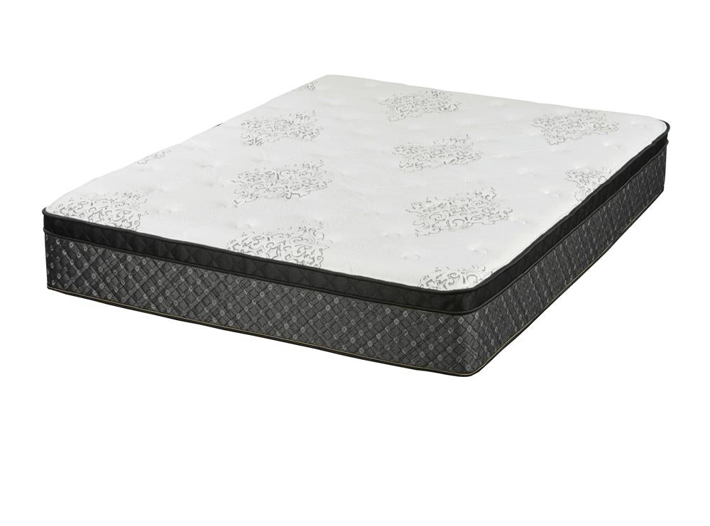 Aspen 12.5" Eastern King Mattress White and Black