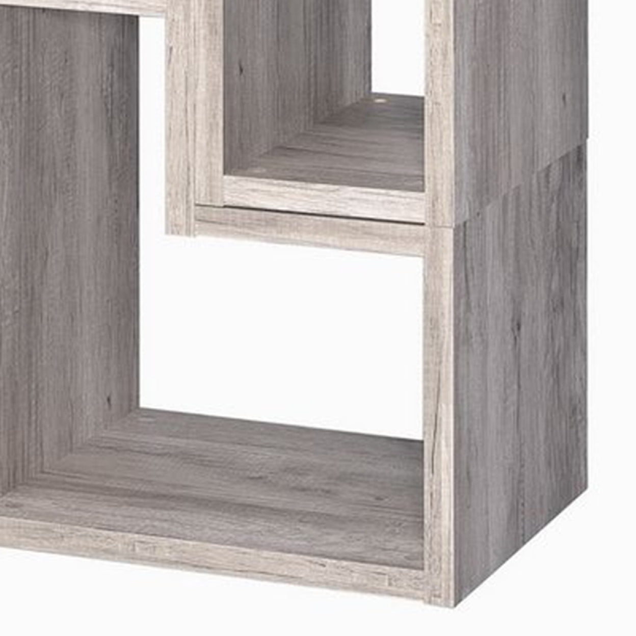 Velma Convertable Bookcase and TV Console Grey Driftwood