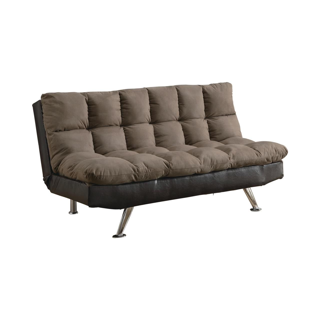 Elise Biscuit Tufted Back Sofa Bed Brown