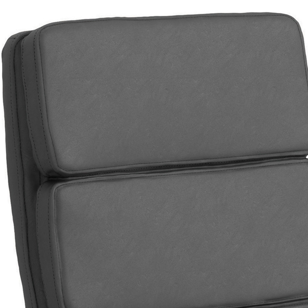 High Back Upholstered Office Chair Grey