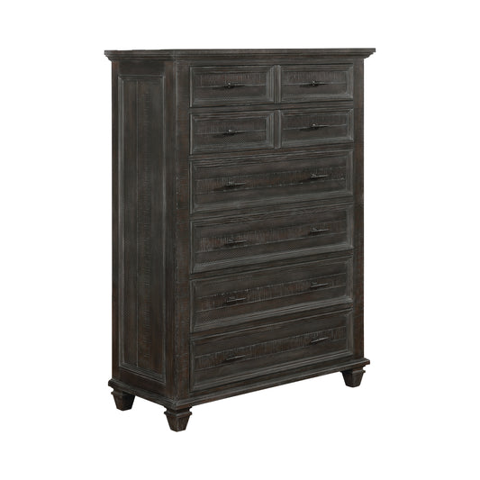 Atascadero 8-drawer Chest Weathered Carbon