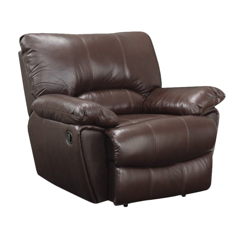 Clifford Pillow Top Arm Recliner Chocolate