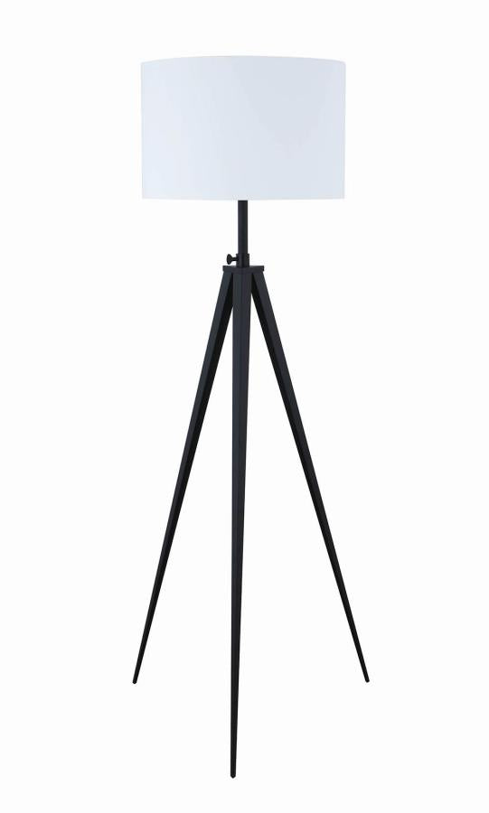 Tripod Legs Floor Lamp White and Black