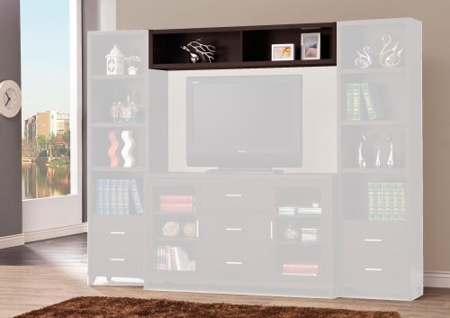 Bridge with 2 Encased Storage Compartments Cappuccino