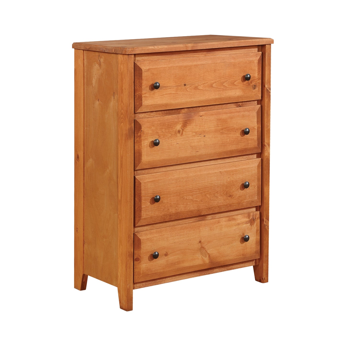 Wrangle Hill 4-drawer Chest Amber Wash