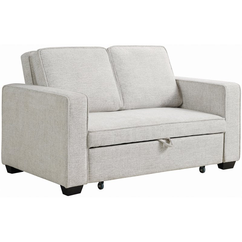 Helene Upholstered Sleeper Sofa Bed Beige