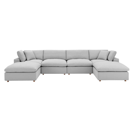 Commix Down Filled Overstuffed 6-Piece Sectional Sofa