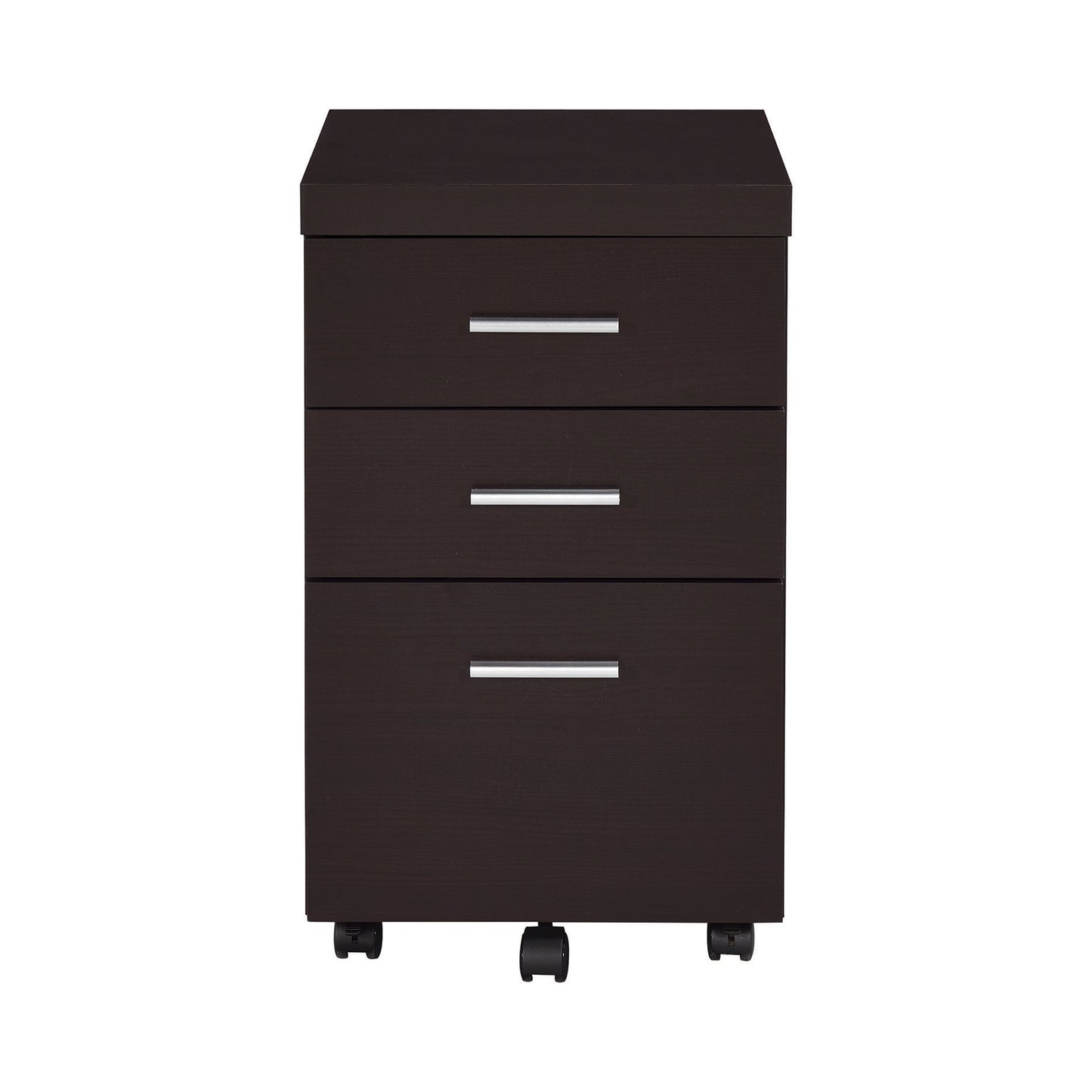 Skeena 3-drawer Mobile Storage Cabinet Cappuccino