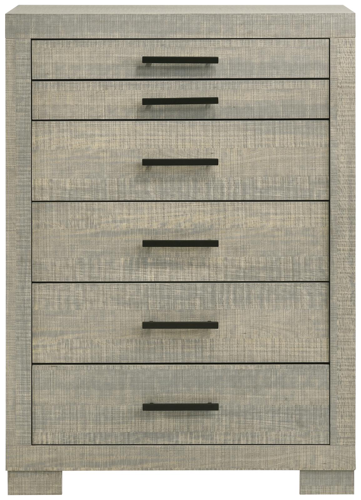 Channing Rectangular Bedroom Set Rough Sawn Grey Oak
