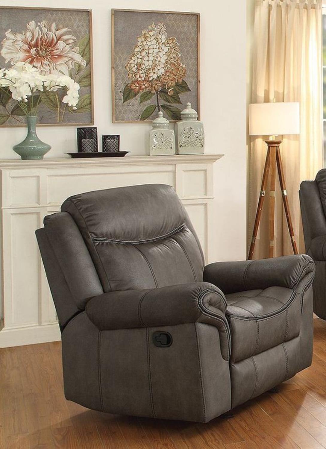 Sawyer Upholstered Glider Recliner Macchiato