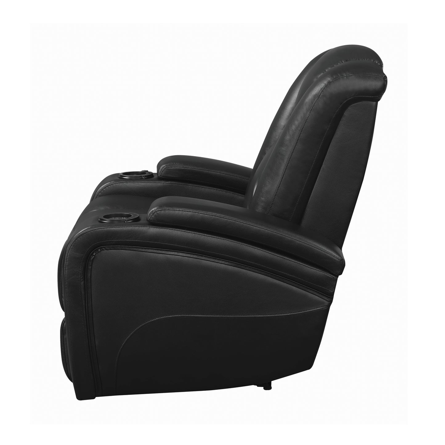Delange Power^2 Recliner with Headrest Black
