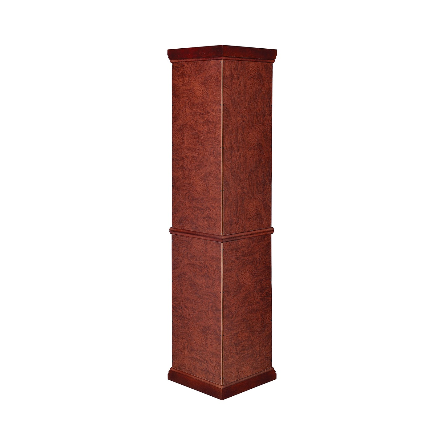 6-shelf Corner Curio Cabinet Medium Brown