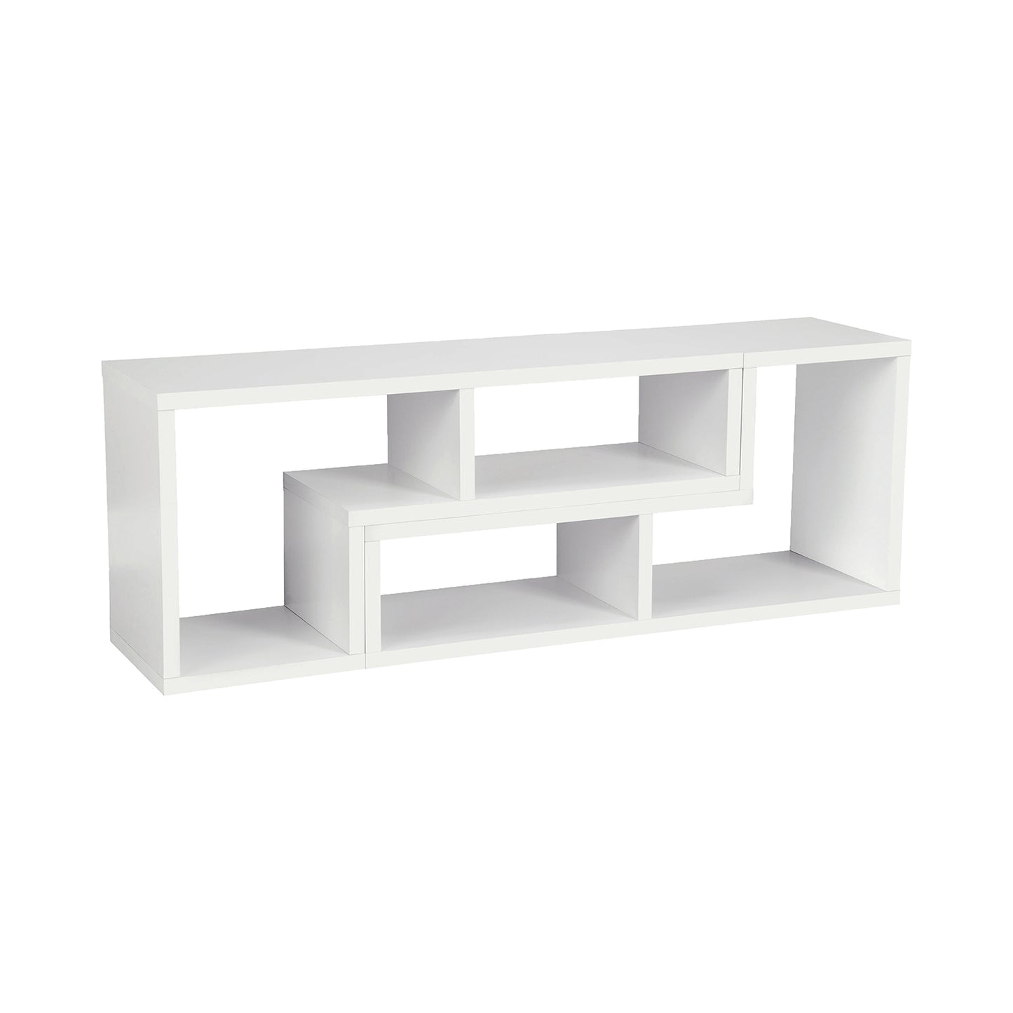 Velma Convertible TV Console and Bookcase White