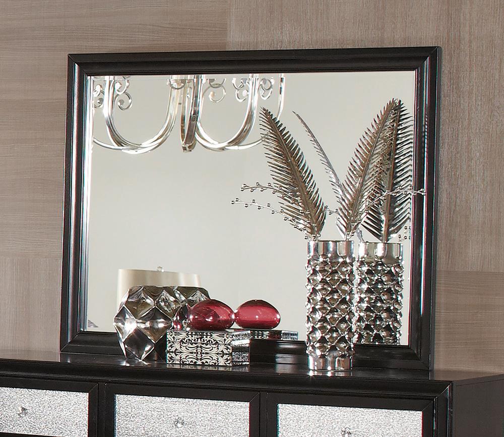 Barzini Rectangular Mirror Black
