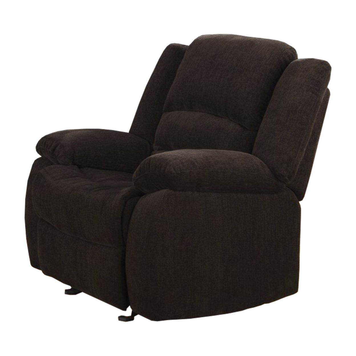 Gordon Upholstered Glider Recliner Chocolate
