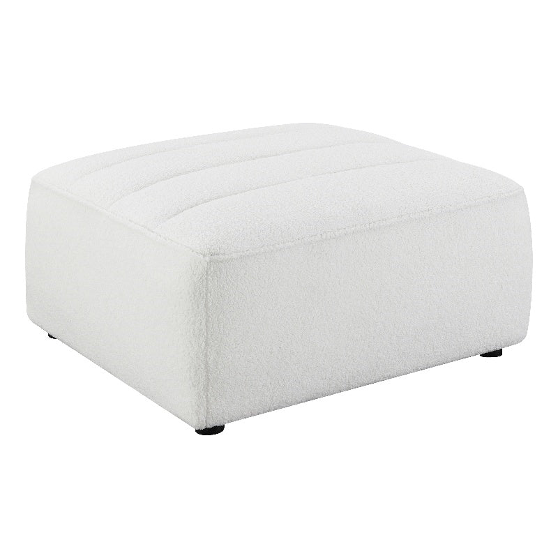 Sunny Upholstered Ottoman Natural