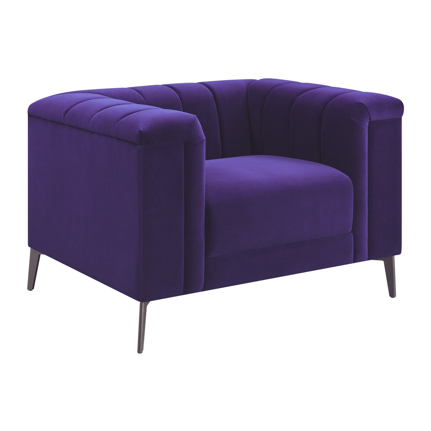 Chalet Tuxedo Arm Chair Blue