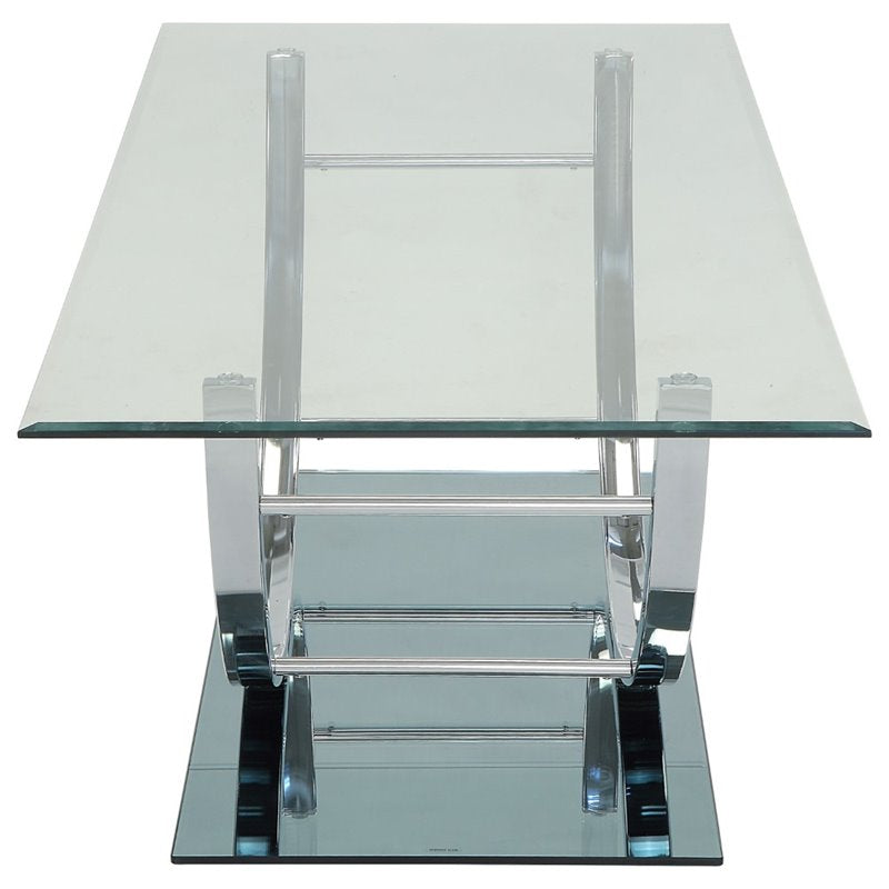 U-shaped Coffee Table Chrome