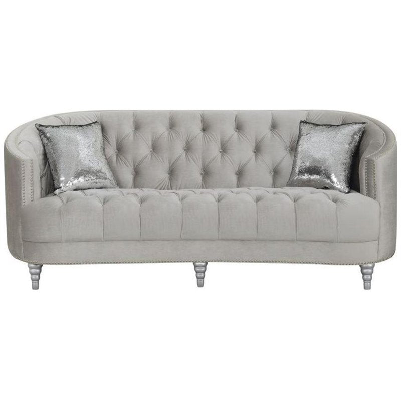 Avonlea 2-piece Tufted Living Room Set Grey