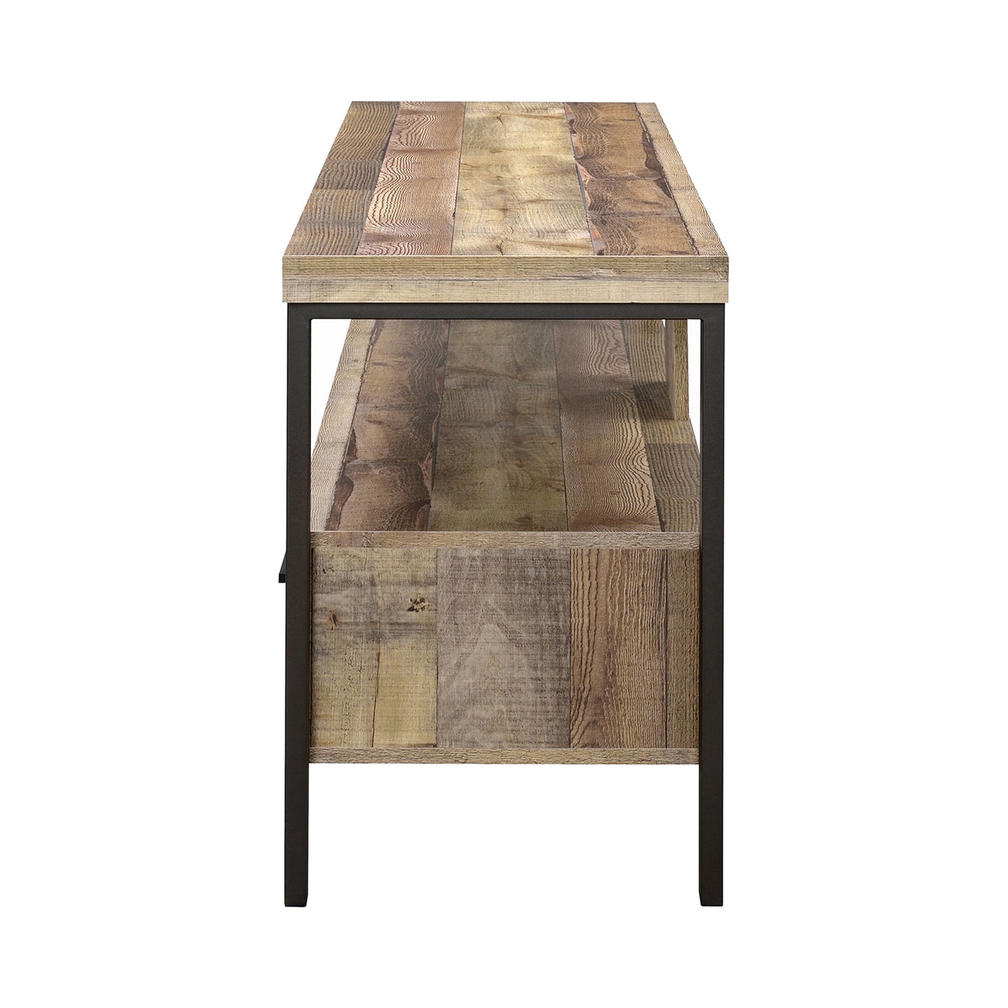 59" 2-drawer TV Console Weathered Pine