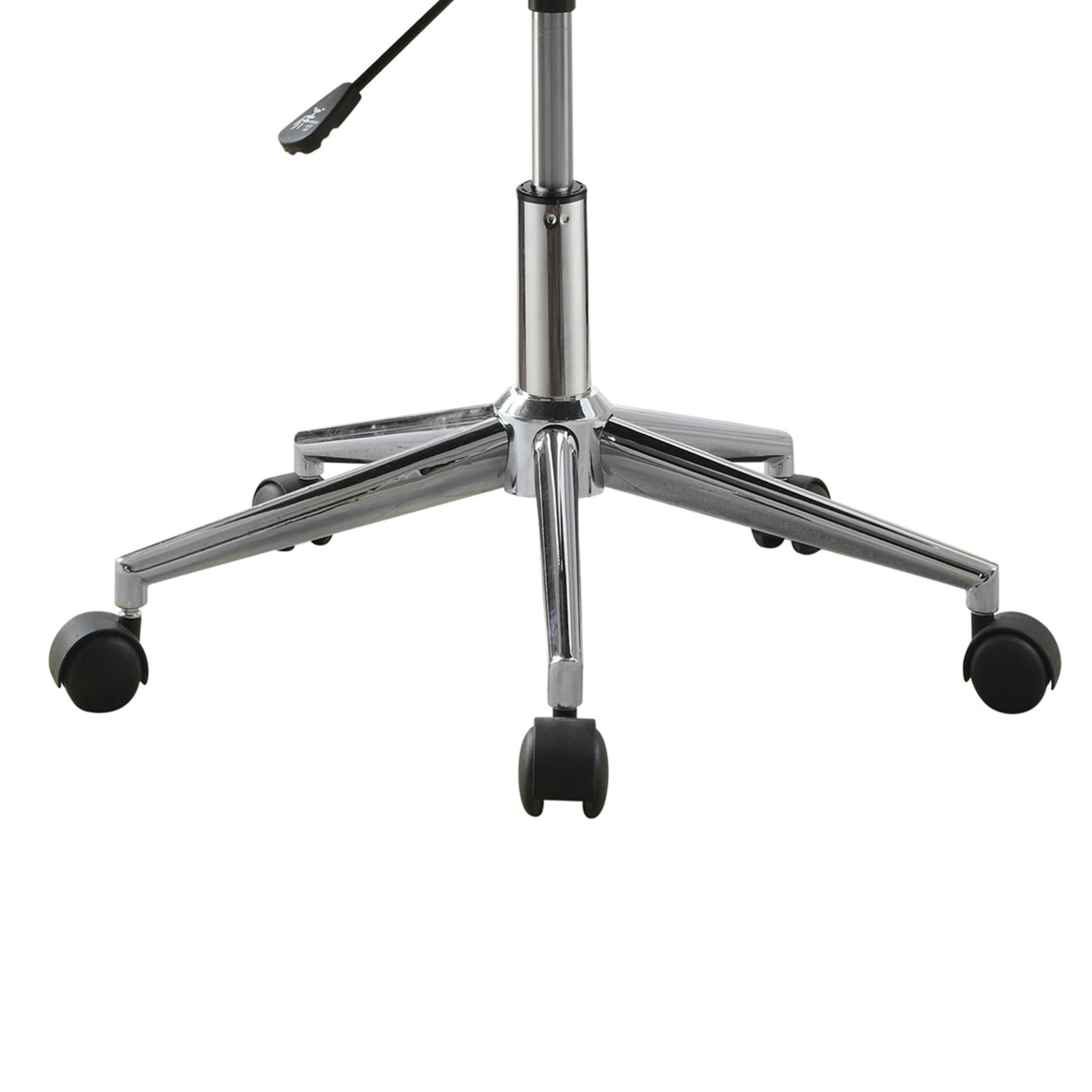 Adjustable Height Office Chair Grey and Chrome
