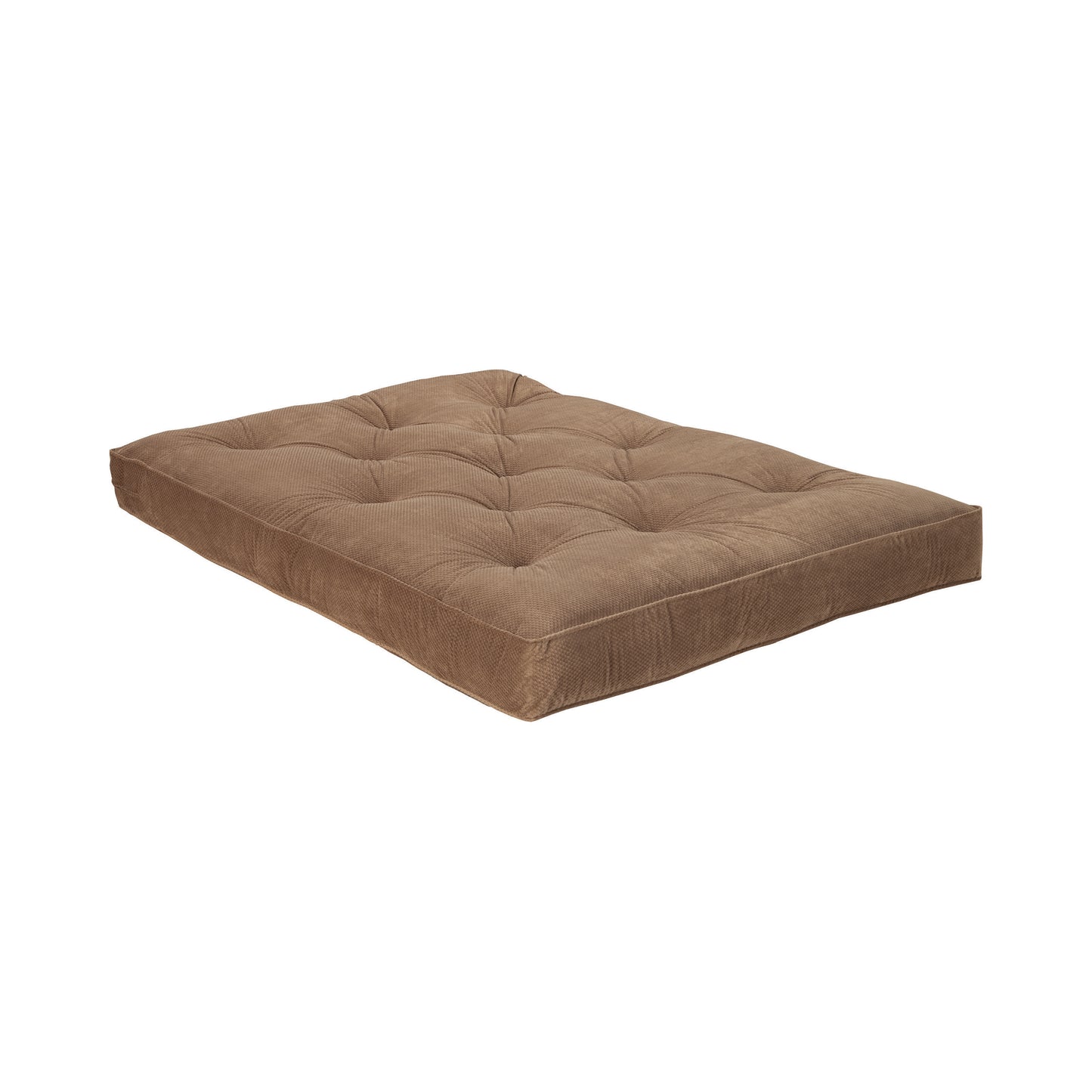 Button Tufted Luxury Futon Pad Brown