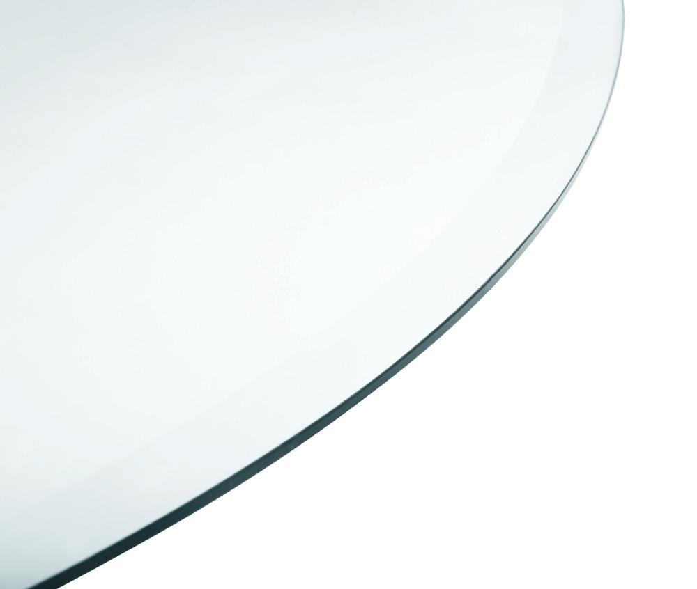 48" Round Glass Table Top Clear