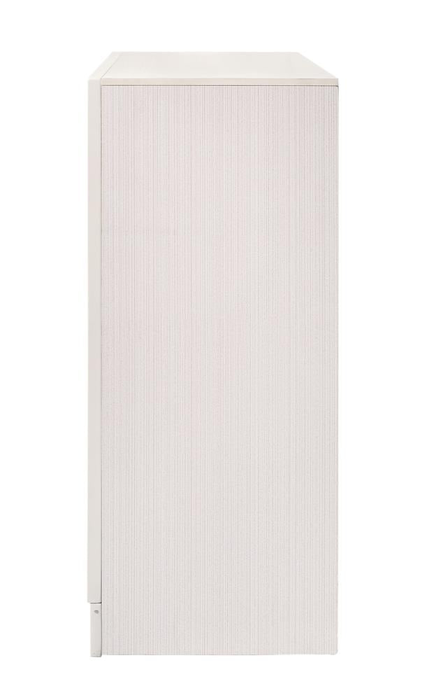 Miranda 7-drawer Dresser White and Rhinestone
