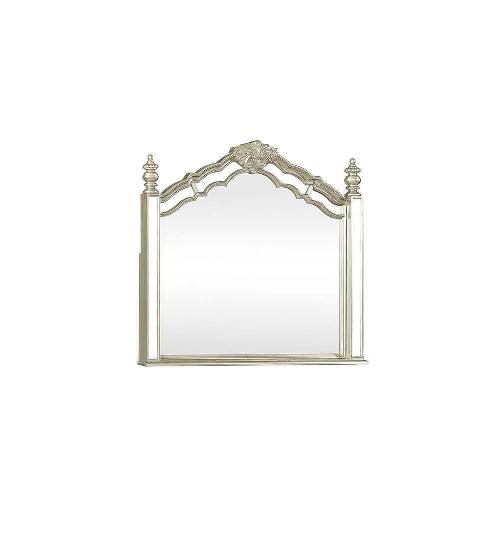 Heidi Arched Mirror Metallic Platinum