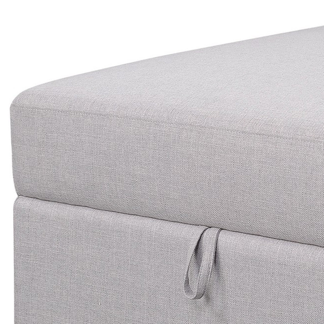 Cambria Square Storage Ottoman Grey
