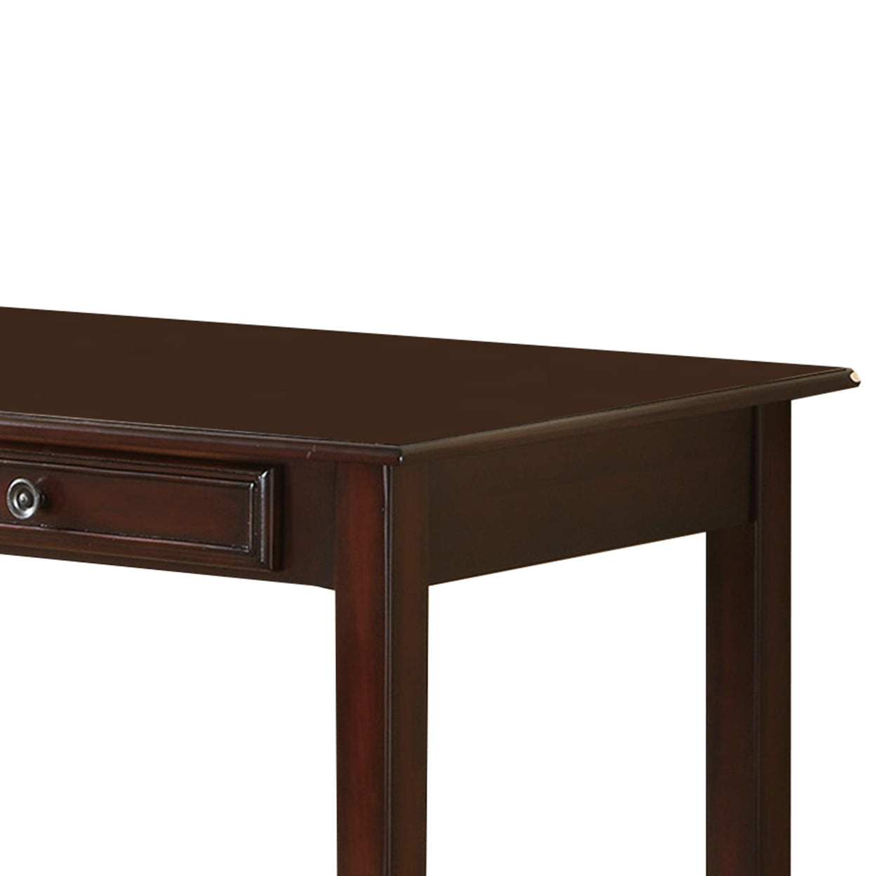 Newton 2-piece Writing Desk Set Dark Amber and Tan