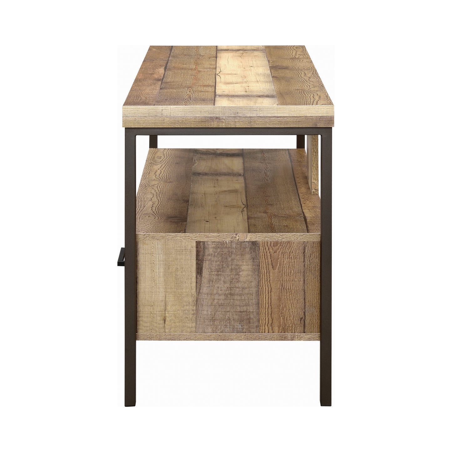 48" 2-drawer TV Console Weathered Pine