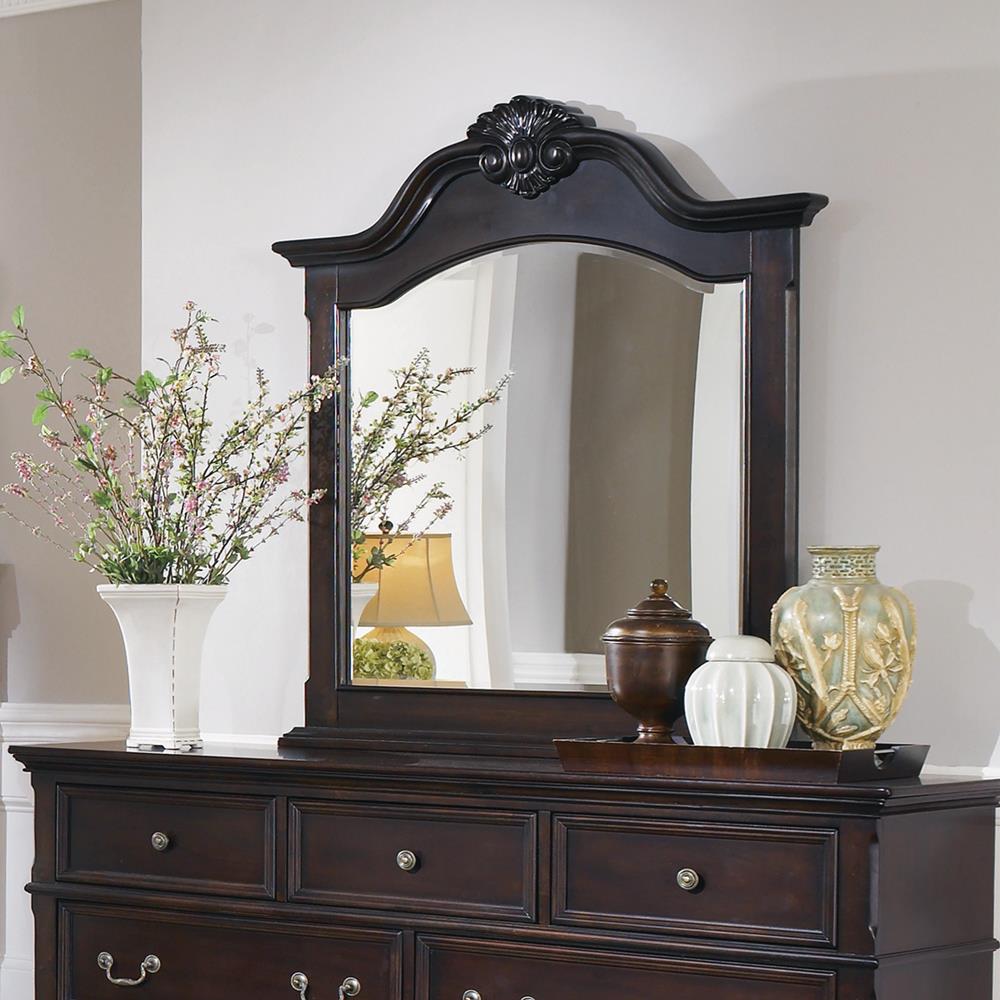 Cambridge Carved Mirror Cappuccino