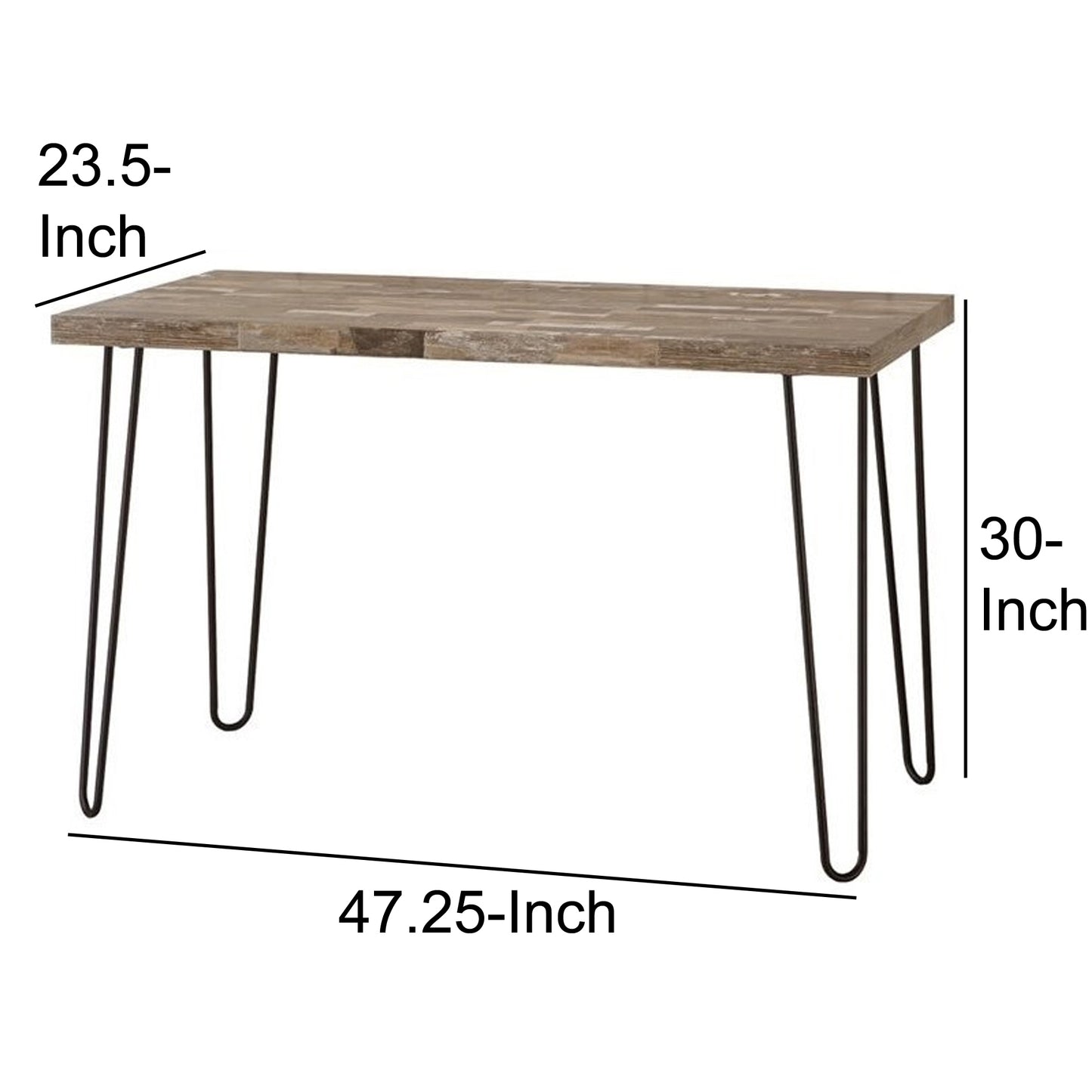 Ems Rectangular Writing Desk Salvaged Cabin