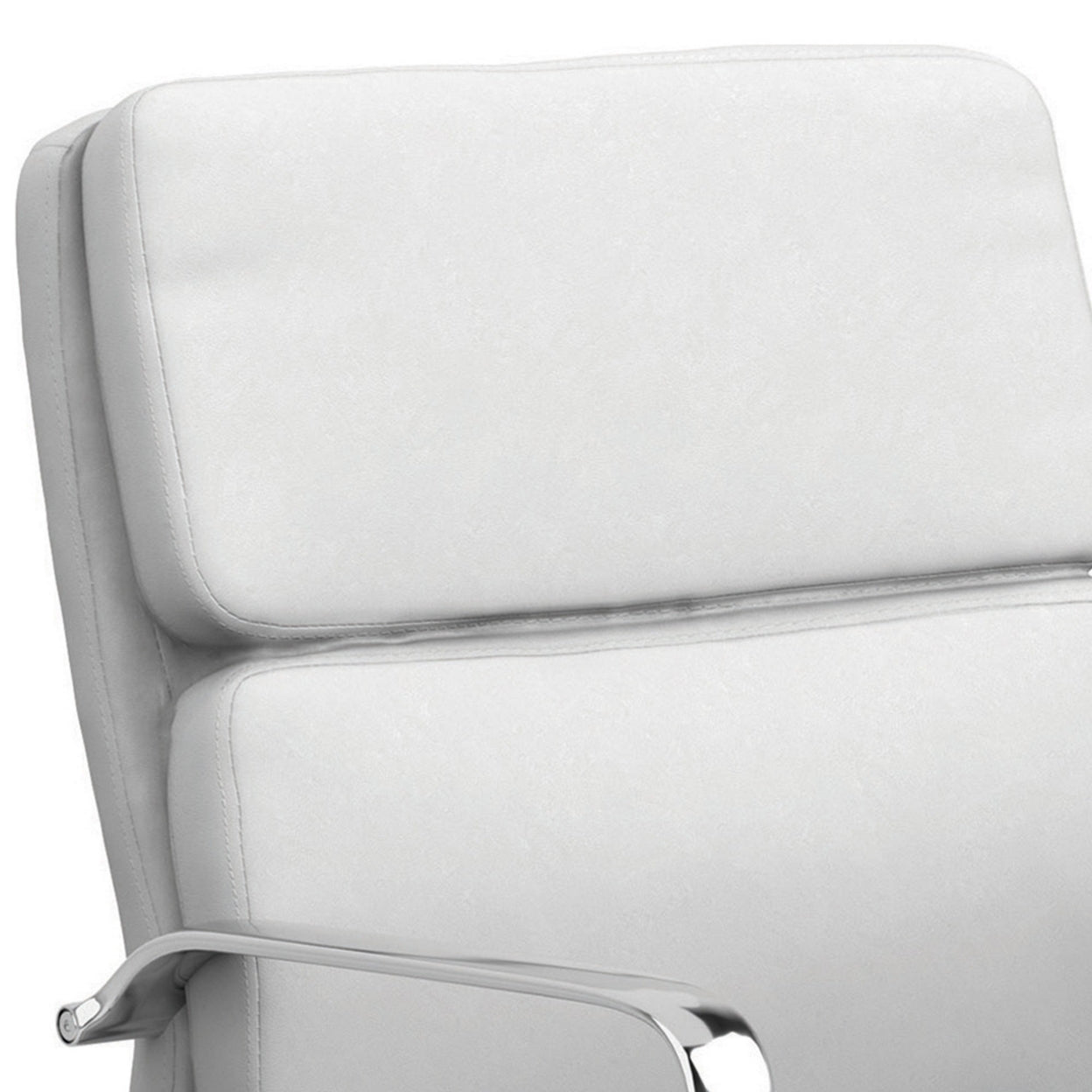 Standard Back Upholstered Office Chair White