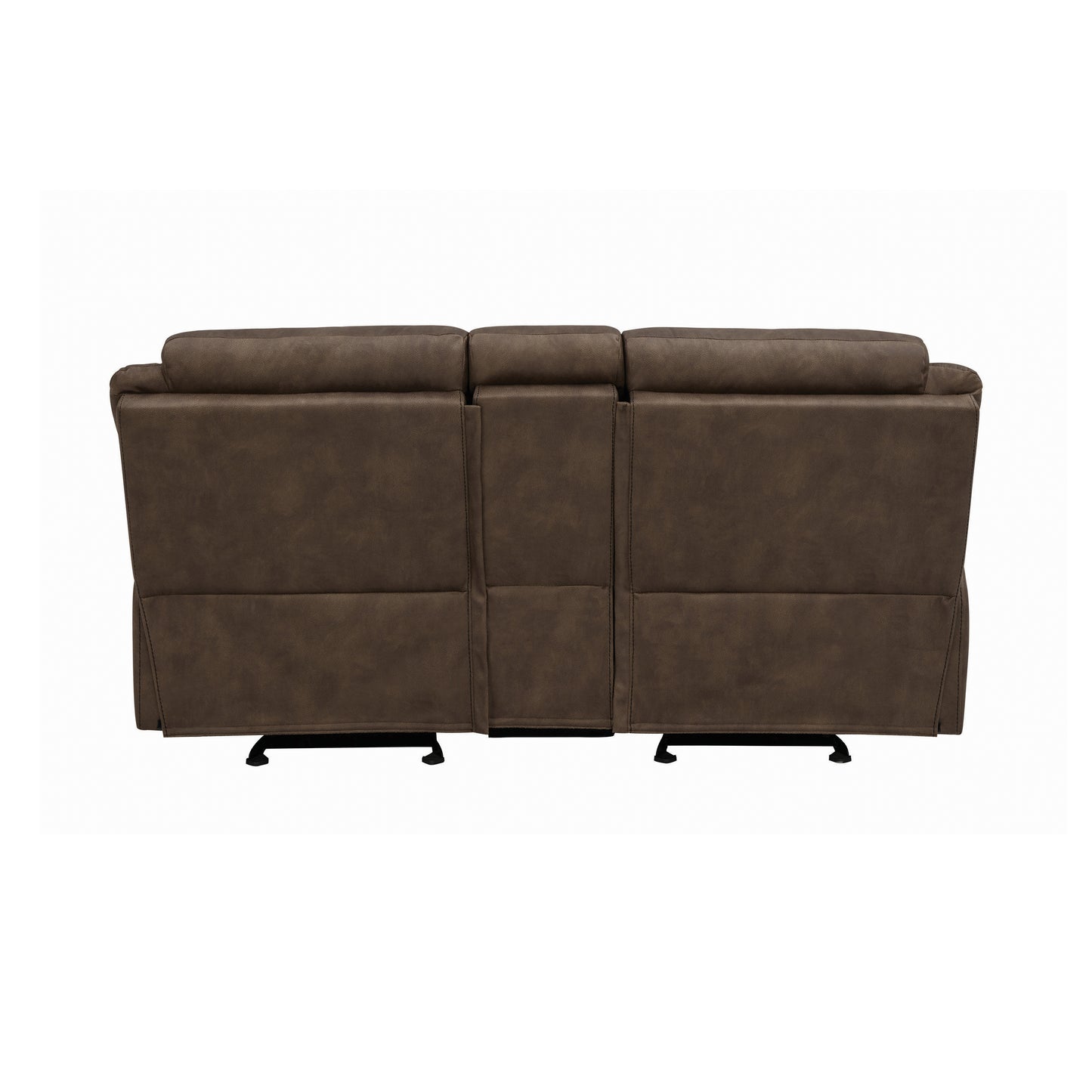 Sawyer Glider Loveseat with Console Macchiato