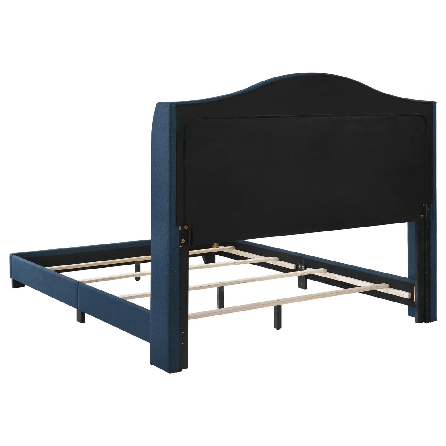Sonoma Eastern King Camel Headboard with Nailhead Trim Bed Blue