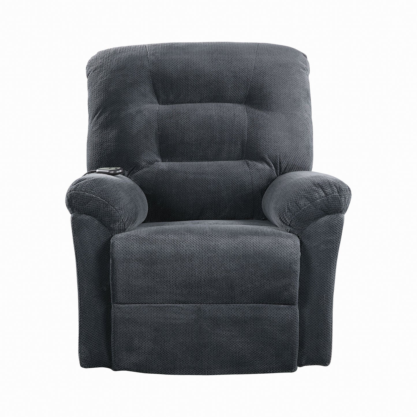 Upholstered Power Lift Recliner Charcoal