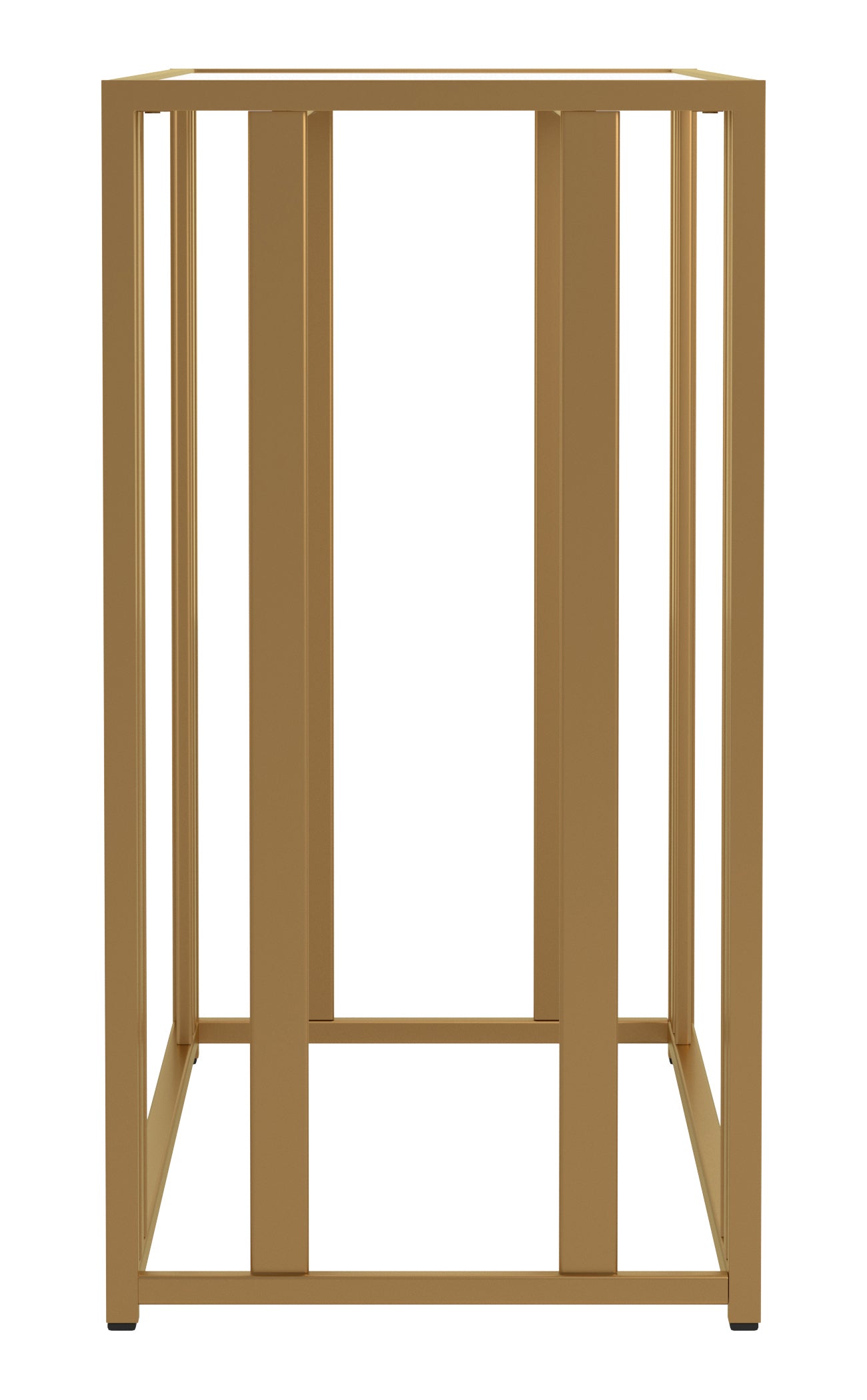 Eastbrook Metal Frame Sofa Table Matte Brass