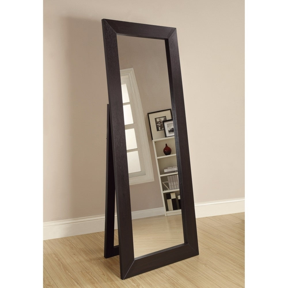 Rectangular Floor Mirror Cappuccino