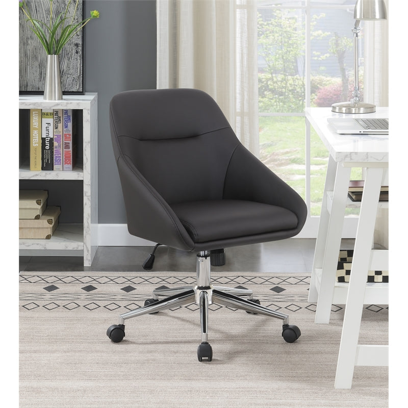 Upholstered Office Chair with Casters