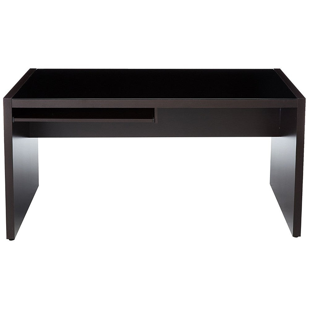 Skeena Computer Desk with Keyboard Drawer Cappuccino