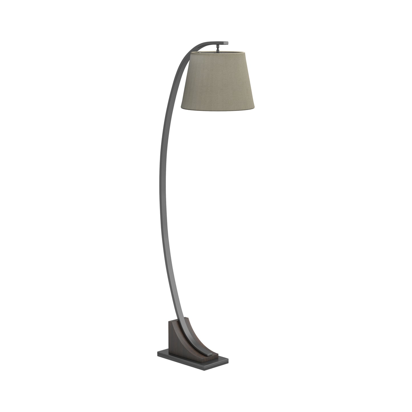 Empire Shade Floor Lamp Oatmeal Brown and Orb