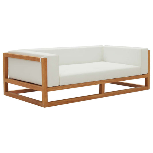 Newbury Accent Lounge Outdoor Patio Premium Grade A Teak Wood Sofa