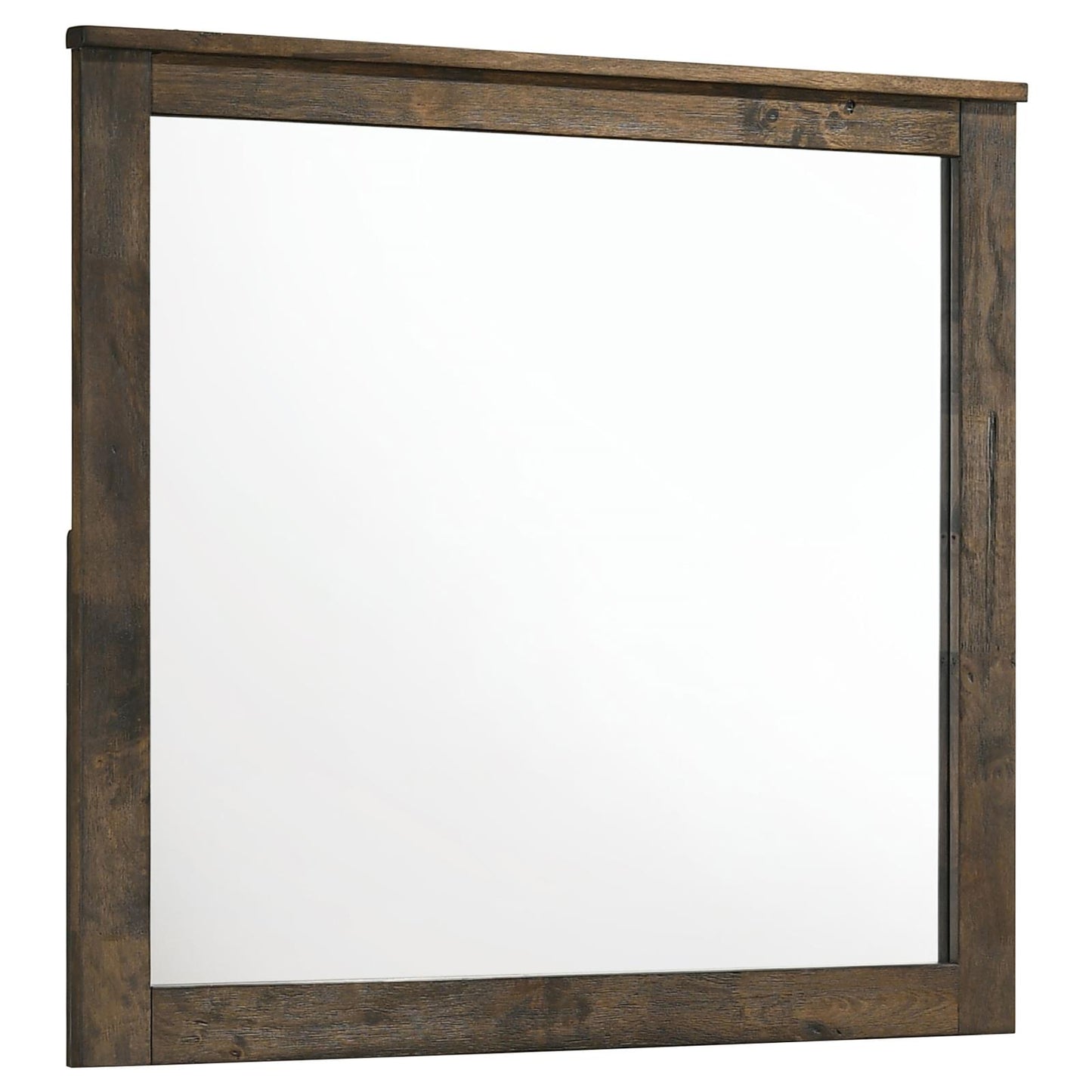 Woodmont Rectangle Mirror Rustic Golden Brown