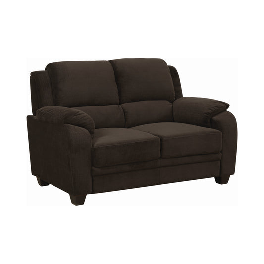 Northend Upholstered Loveseat Chocolate