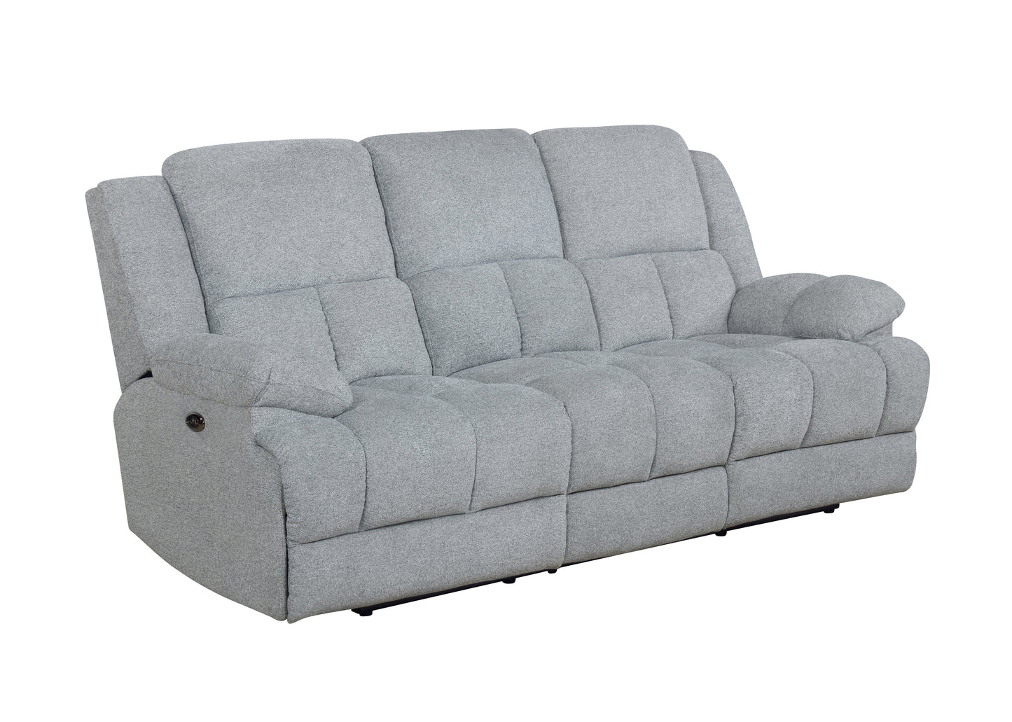 Waterbury 2-piece Pillow Top Arm Motion Living Room Set Grey