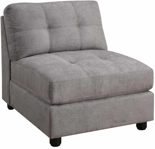 7-piece Upholstered Modular Tufted Sectional Dove