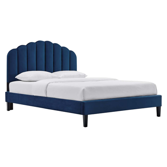 Daisy Performance Velvet Twin Platform Bed