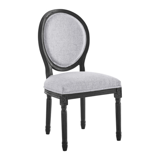 Emanate Vintage French Upholstered Fabric Dining Side Chair